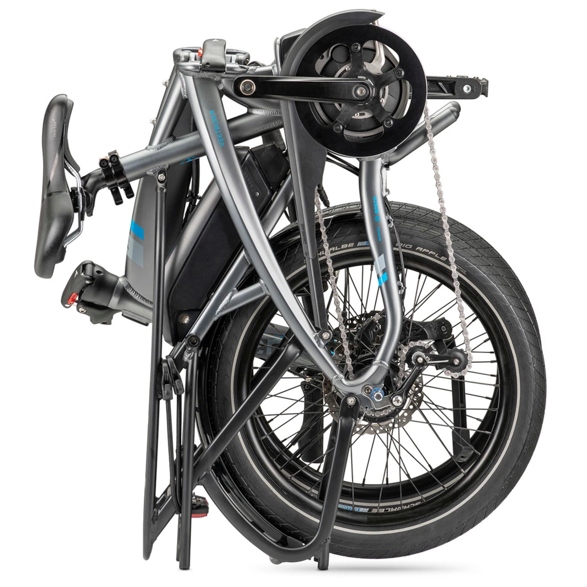 Tern Vektron P7i - 20 Inches City Folding E-Bike - 2023 - Satin Gunmetal/grey 5 Tern Vektron P7i - 20 Inches City Folding E-Bike - 2023 - Satin Gunmetal/grey - Image 3