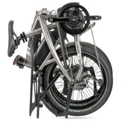Tern Vektron Q9 - 20 Inches City Folding E-Bike - 2023 - Satin Metallic Silver/silver -Urban Volt Bike Sales 02120822 tern vektron q9 met 1065165