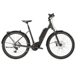 Diamant 138 725Wh - 27.5" Easy Entry Electric City Bike - 2023 - Obsidianschwarz Metallic / Melanitgrau Metallic