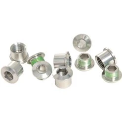 SRAM Chainring Bolts For 5 Arm Double Cranksets - Aluminum - Silver