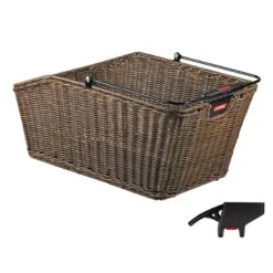 KLICKfix Structura GT Bike Basket For KorbKlip Carriers 0315K - Brown