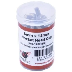 Wheels Manufacturing Socket Head Cap Screws - M5x12mm - 50 Pieces