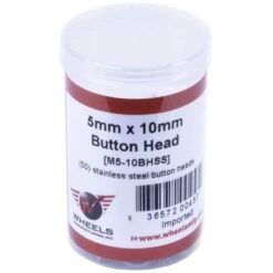 Wheels Manufacturing Button Head Cap Screws - M5x10mm - 50 Pieces