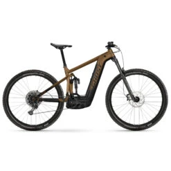 Ghost E-RIOT TRAIL Advanced - Electric Mountain Bike - 2023 - Glossy Black / Gold