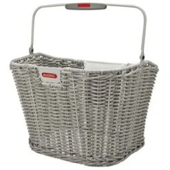 KLICKfix Structura Retro Handlebar Bike Basket 0375 - Stone Grey