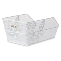 Basil Cento Flower Bike Basket 29L - White