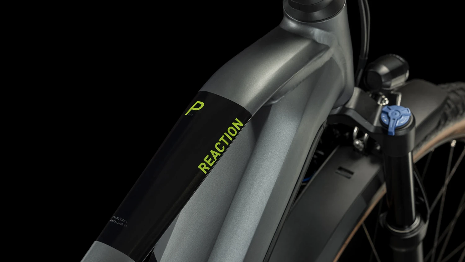 CUBE REACTION HYBRID Pro 750 Allroad - Electric Mountain Bike - 2023 - Flashgrey / Green 6 CUBE REACTION HYBRID Pro 750 Allroad - Electric Mountain Bike - 2023 - Flashgrey / Green - Image 4