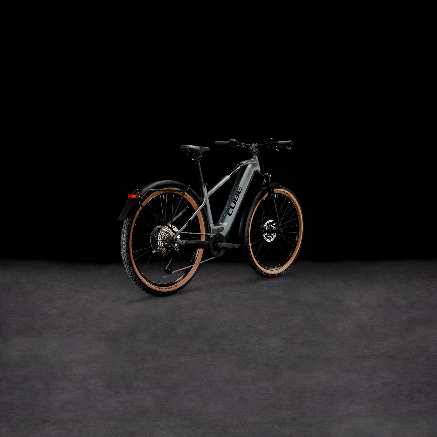 CUBE REACTION HYBRID Pro 750 Allroad - Electric Mountain Bike - 2023 - Flashgrey / Green 5 CUBE REACTION HYBRID Pro 750 Allroad - Electric Mountain Bike - 2023 - Flashgrey / Green - Image 3