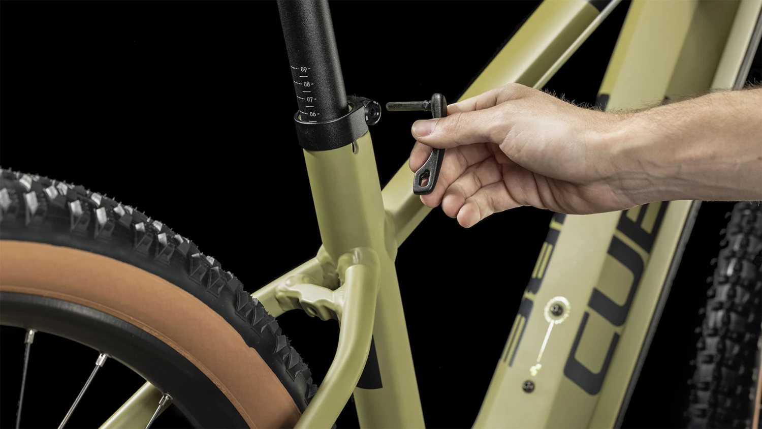 CUBE REACTION HYBRID Race 750 - Electric Mountain Bike - 2023 - Olive / Green 6 CUBE REACTION HYBRID Race 750 - Electric Mountain Bike - 2023 - Olive / Green - Image 4