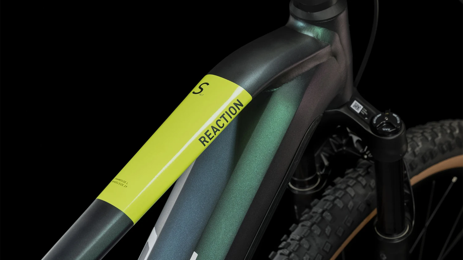 CUBE REACTION HYBRID SLT 750 - Electric Mountain Bike - 2023 - Goblin / Yellow 6 CUBE REACTION HYBRID SLT 750 - Electric Mountain Bike - 2023 - Goblin / Yellow - Image 4