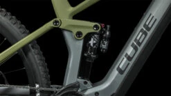 CUBE STEREO HYBRID 140 HPC TM 750 - Carbon Electric Mountainbike - 2023 - Flashgrey / Olive -Urban Volt Bike Sales 636203 d 0221381 1401061