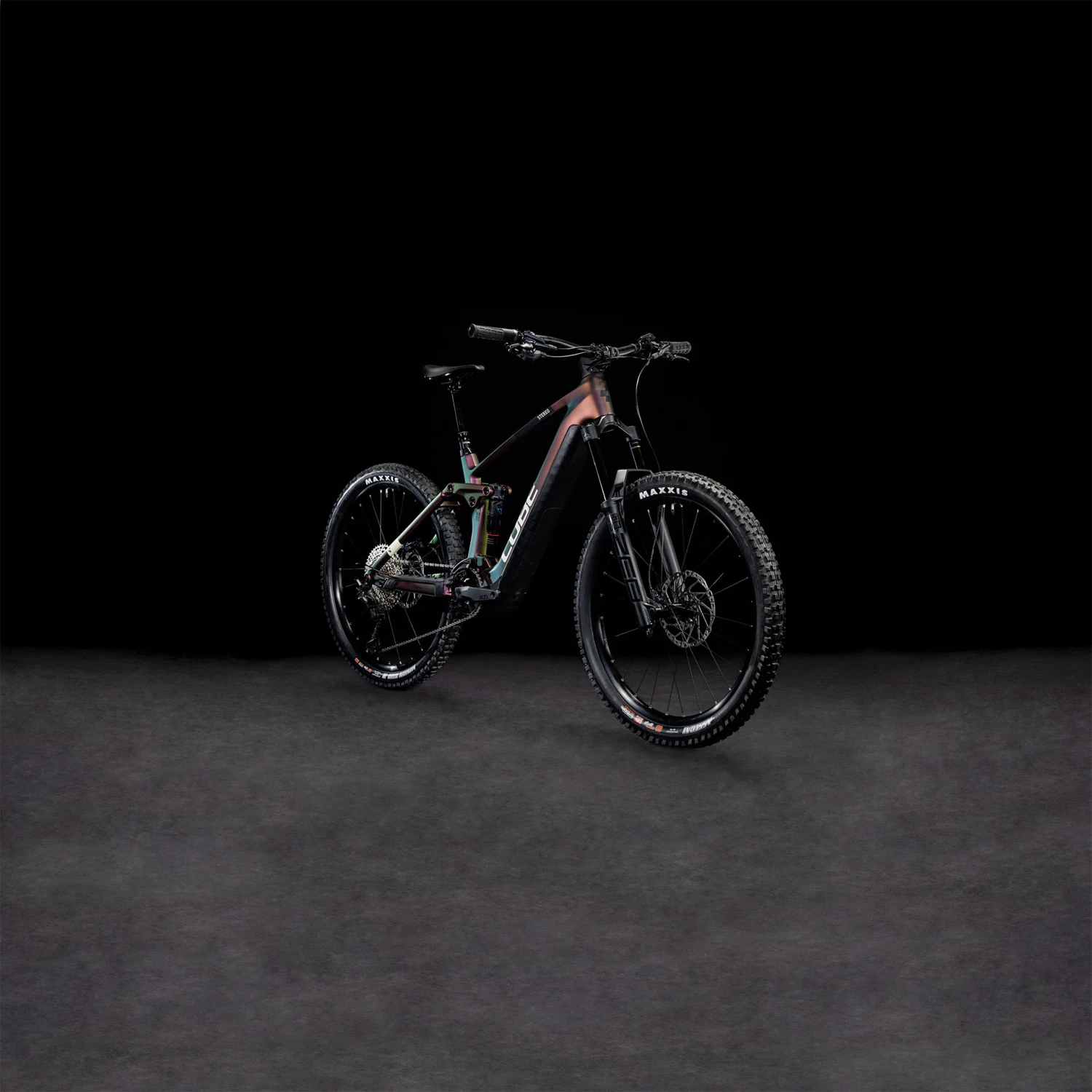 CUBE STEREO HYBRID 160 HPC SLX 750 - 27.5" Carbon Electric Mountainbike - 2023 - Molotov / Grey 5 CUBE STEREO HYBRID 160 HPC SLX 750 - 27.5" Carbon Electric Mountainbike - 2023 - Molotov / Grey - Image 3