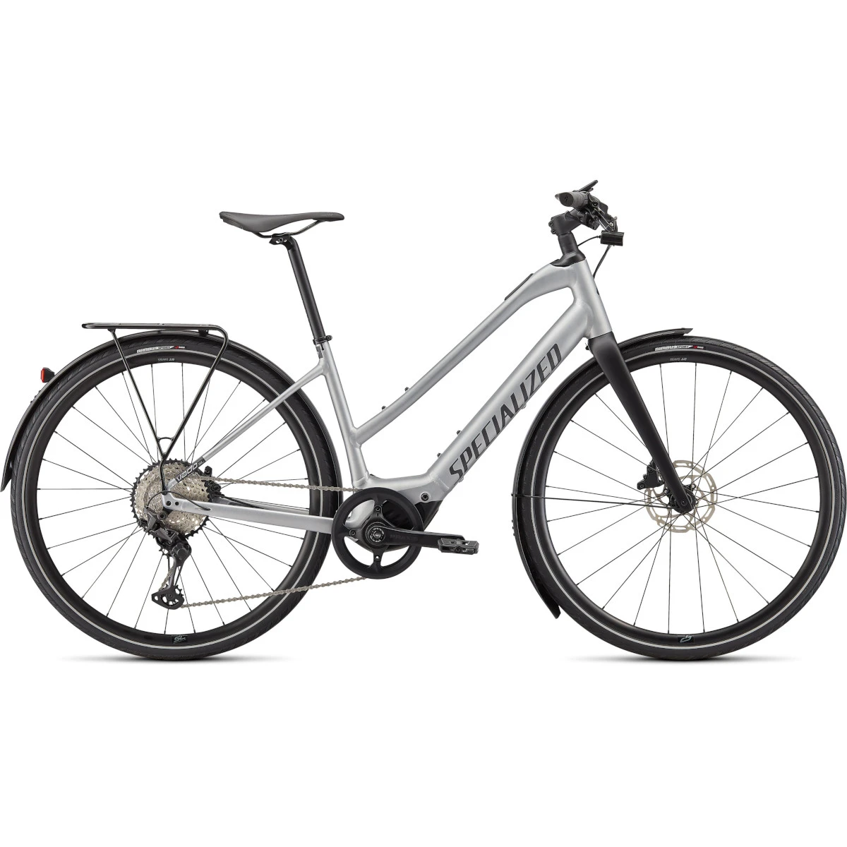 Specialized TURBO VADO 5.0 SL EQ - Step Trough E-Bike - 2022 - Brushed Aluminum / Black Reflective 3 Specialized TURBO VADO 5.0 SL EQ - Step Trough E-Bike - 2022 - Brushed Aluminum / Black Reflective