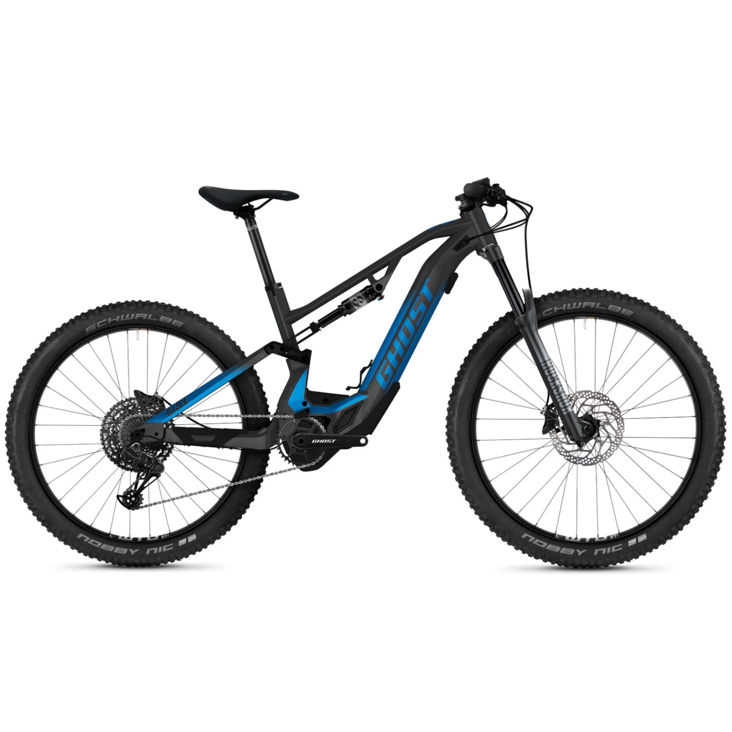 Ghost E-ASX 160 Essential - 29/27.5+" MTB E-Bike - 2022 - Dark Grey / Light Blue 3 Ghost E-ASX 160 Essential - 29/27.5+" MTB E-Bike - 2022 - Dark Grey / Light Blue