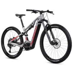 Ghost E-ASX 130 Universal - 29/27.5+" MTB Electric Bike - 2022 - Light Grey / Riot Red -Urban Volt Bike Sales 93as1008 ghost e asx 130 universal al e asx 130 universa gry red s 02 1149634