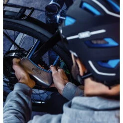 ABUS SmartX 770A/160 HB230 U-Lock + USKF Mounting - Blue -Urban Volt Bike Sales abus 82361 770a 160hb230 smartx b 967965