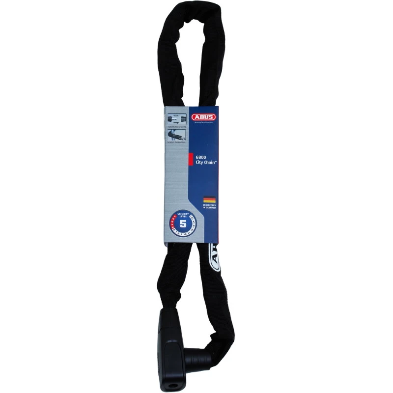 ABUS CityChain 6800/85 Chain Lock - Black 4 ABUS CityChain 6800/85 Chain Lock - Black - Image 2