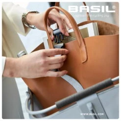 Basil Cento Tech Fiber Nordlicht Bike Basket 21L - Silver -Urban Volt Bike Sales basil cento tech fiber nordlicht mik bicycle basket silver f 885566