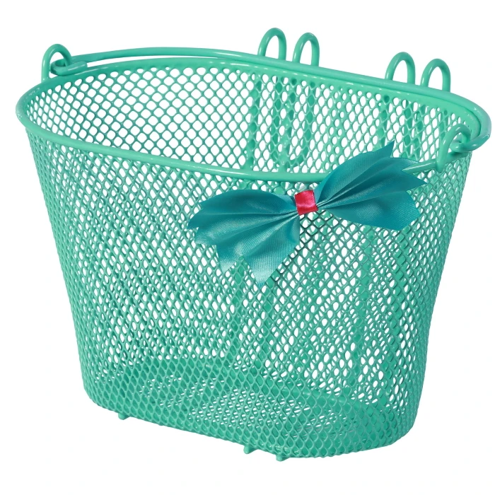 Basil Jasmin Bow-Tie Kids Bike Basket - Mint 3 Basil Jasmin Bow-Tie Kids Bike Basket - Mint