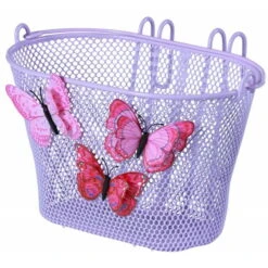 Basil Jasmin Butterfly Kids Bike Basket - Lila