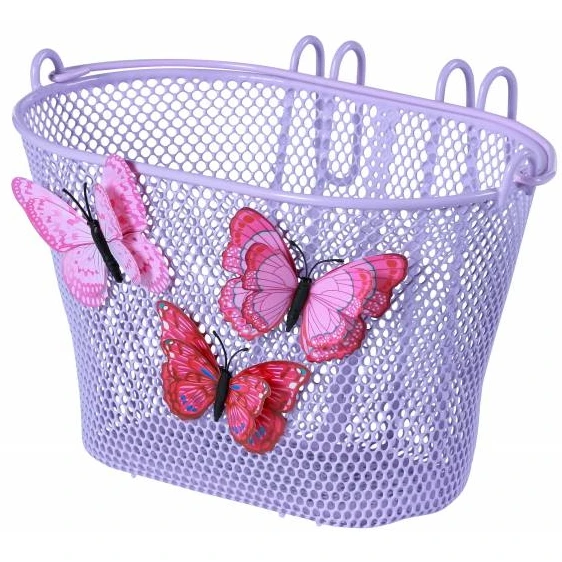 Basil Jasmin Butterfly Kids Bike Basket - Lila 3 Basil Jasmin Butterfly Kids Bike Basket - Lila