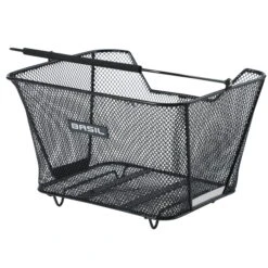 Basil Lesto Rear Bike Basket - Black