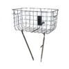 Basil Robin Front Wheel Basket - Silver Cloud