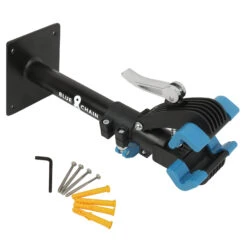 BLUECHAIN Basic Wall Mount Repair Stand With Clamp -Urban Volt Bike Sales bluechain basic wall mount repair stand with clamp3 1409822