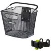 Basil Bold Front KF Front Basket 26L With Holder - Black -Urban Volt Bike Sales bold front kf mit kf handlebar holder fahrradkorb a 876370