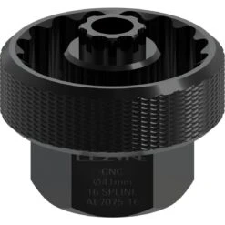 Lezyne CNC Alloy Bottom Bracket Tool 3916 - 41mm - Shimano 105 BBR60, Ultegra 6800, XT MT800