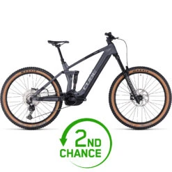 CUBE STEREO HYBRID 160 HPC Race 750 - 27.5" Carbon Electric Mountainbike - 2023 - Grey / Metal - 2nd Choice