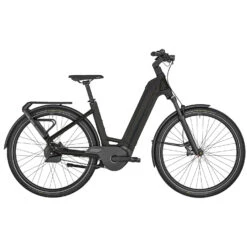Bergamont E-VILLE PRO BELT - Easy Entry Electric City Bike - 2023 - Shiny Rainbow Black