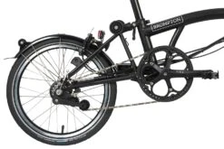 Brompton Electric C Line Explore - 6-Speed - High Bar - Telescopic Seatpost - 16" Electric Folding Bike - 2023 - Matt Black -Urban Volt Bike Sales electric c line explore 6 speed high bar extended seatpost 5 1451968 2