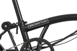 Brompton Electric C Line Explore - 6-Speed - Mid Bar - Standard Seatpost - 16" Electric Folding Bike - 2023 - Matt Black -Urban Volt Bike Sales electric c line explore 6 speed high bar extended seatpost 6 1451969 1