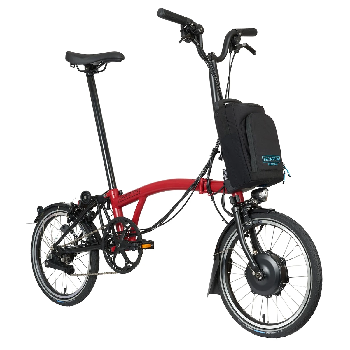 Brompton Electric C Line Explore - 6-Speed - High Bar - Telescopic Seatpost - 16" Electric Folding Bike - 2023 - House Red Matt 4 Brompton Electric C Line Explore - 6-Speed - High Bar - Telescopic Seatpost - 16" Electric Folding Bike - 2023 - House Red Matt - Image 2
