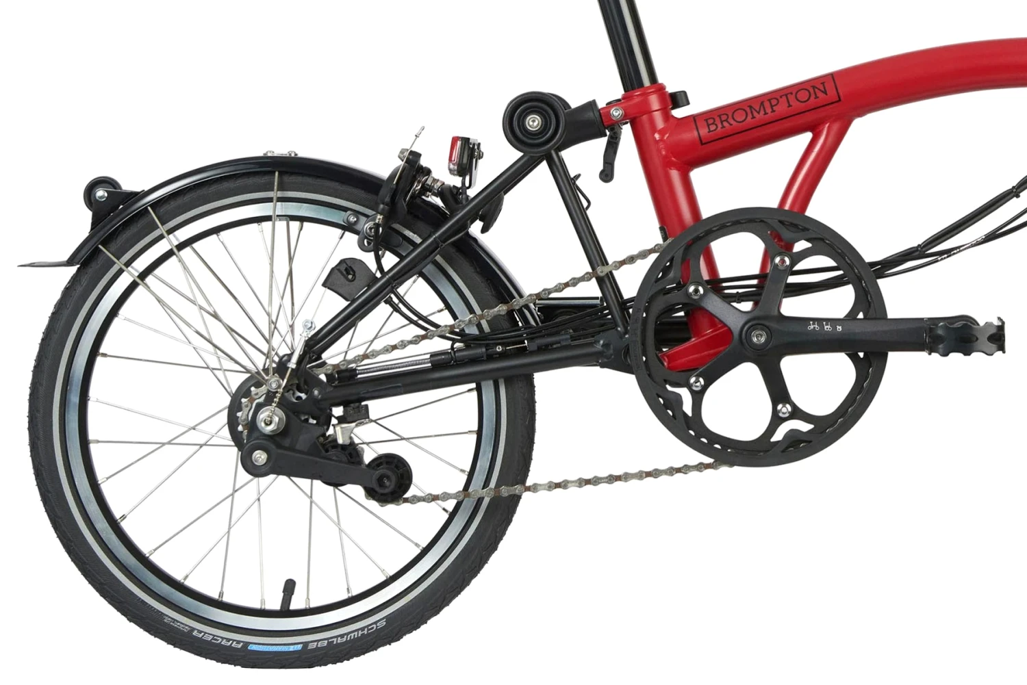 Brompton Electric C Line Explore - 6-Speed - High Bar - Telescopic Seatpost - 16" Electric Folding Bike - 2023 - House Red Matt 7 Brompton Electric C Line Explore - 6-Speed - High Bar - Telescopic Seatpost - 16" Electric Folding Bike - 2023 - House Red Matt - Image 5