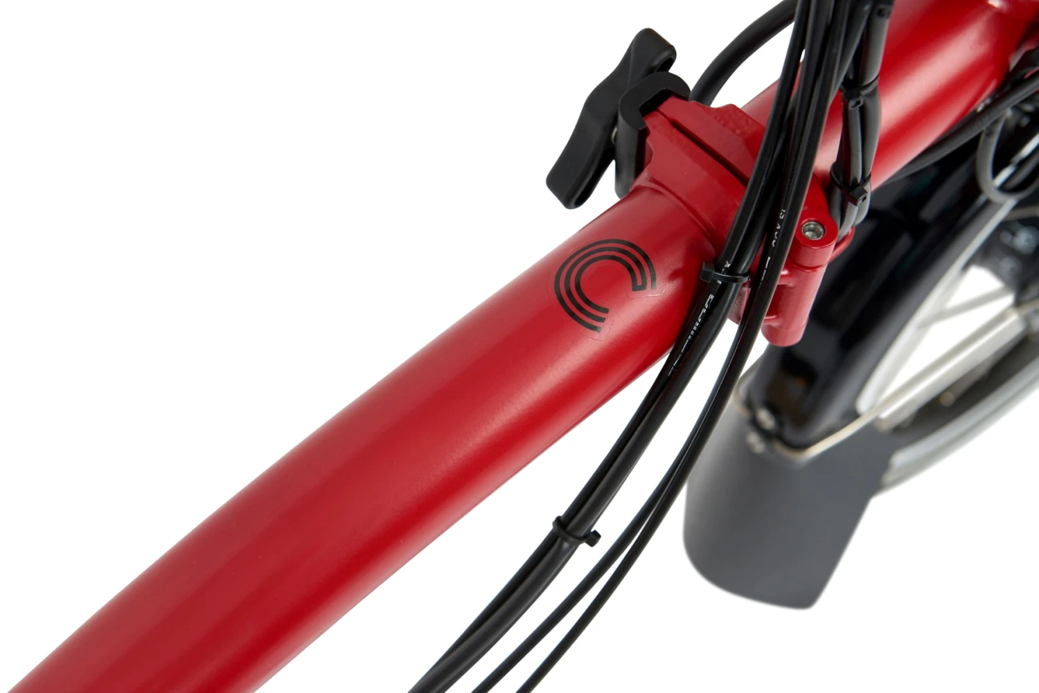 Brompton Electric C Line Explore - 6-Speed - High Bar - Telescopic Seatpost - 16" Electric Folding Bike - 2023 - House Red Matt 10 Brompton Electric C Line Explore - 6-Speed - High Bar - Telescopic Seatpost - 16" Electric Folding Bike - 2023 - House Red Matt - Image 8