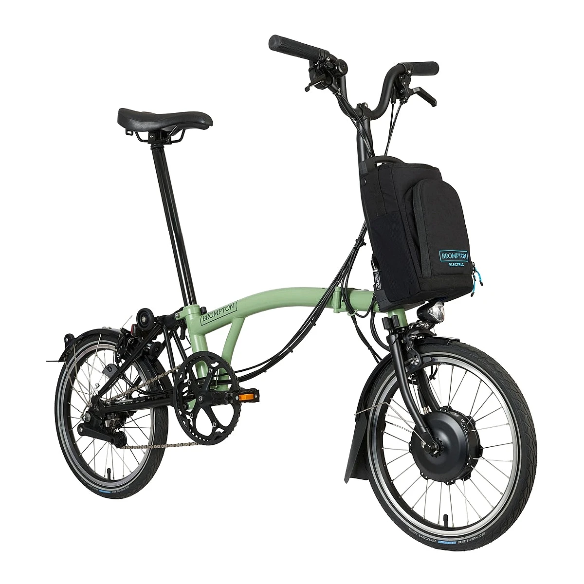 Brompton Electric C Line Explore - 6-Speed - Mid Bar - Standard Seatpost - 16" Electric Folding Bike - 2023 - Matcha Green 4 Brompton Electric C Line Explore - 6-Speed - Mid Bar - Standard Seatpost - 16" Electric Folding Bike - 2023 - Matcha Green - Image 2