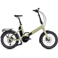 CUBE FOLD SPORT HYBRID 500 - 20" Electric Folding Bike - 2023 - Green / Black