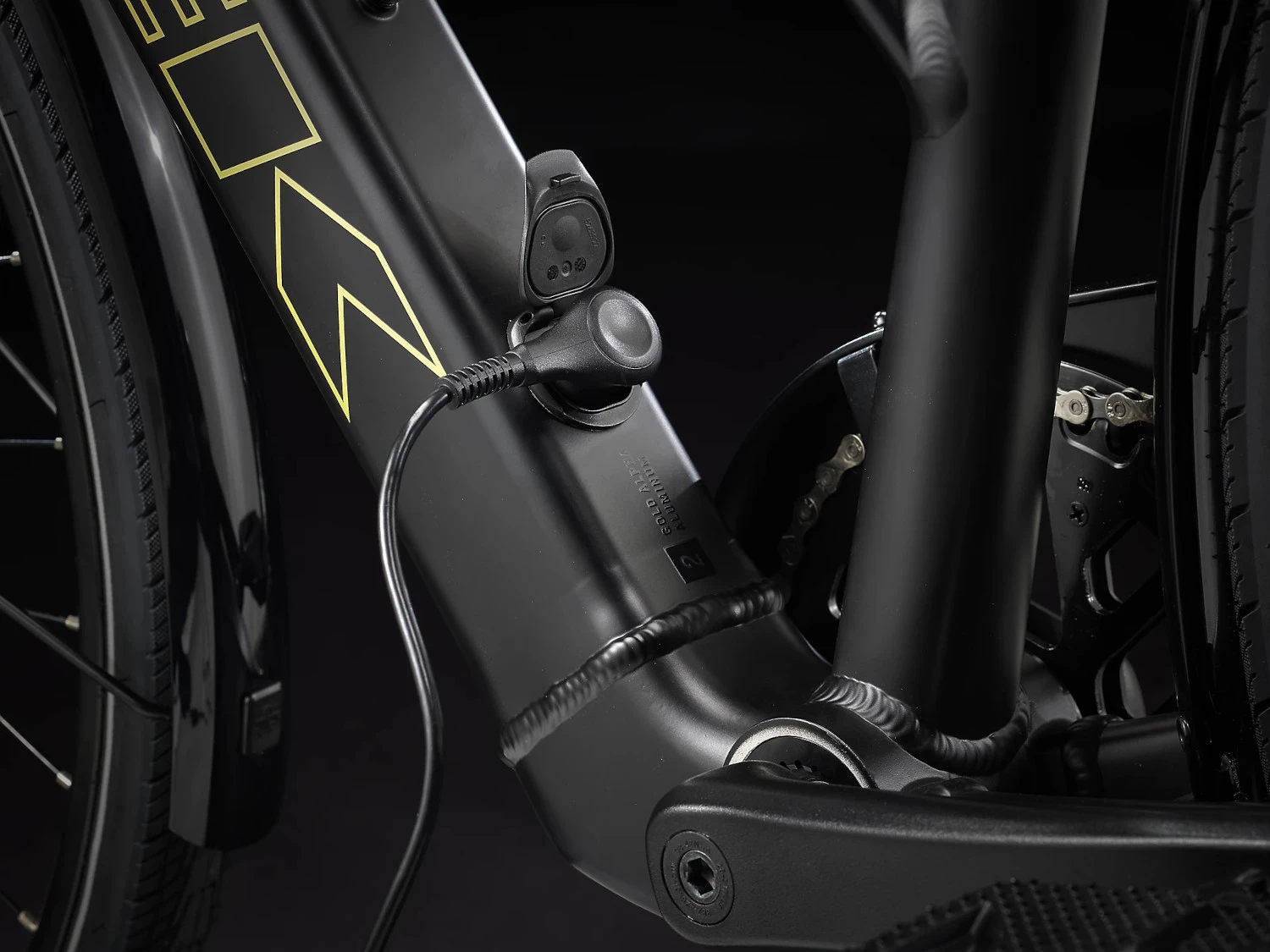 Trek FX+ 2 Stagger Electric City Bike - 2023 - Satin Trek Black 5 Trek FX+ 2 Stagger Electric City Bike - 2023 - Satin Trek Black - Image 4