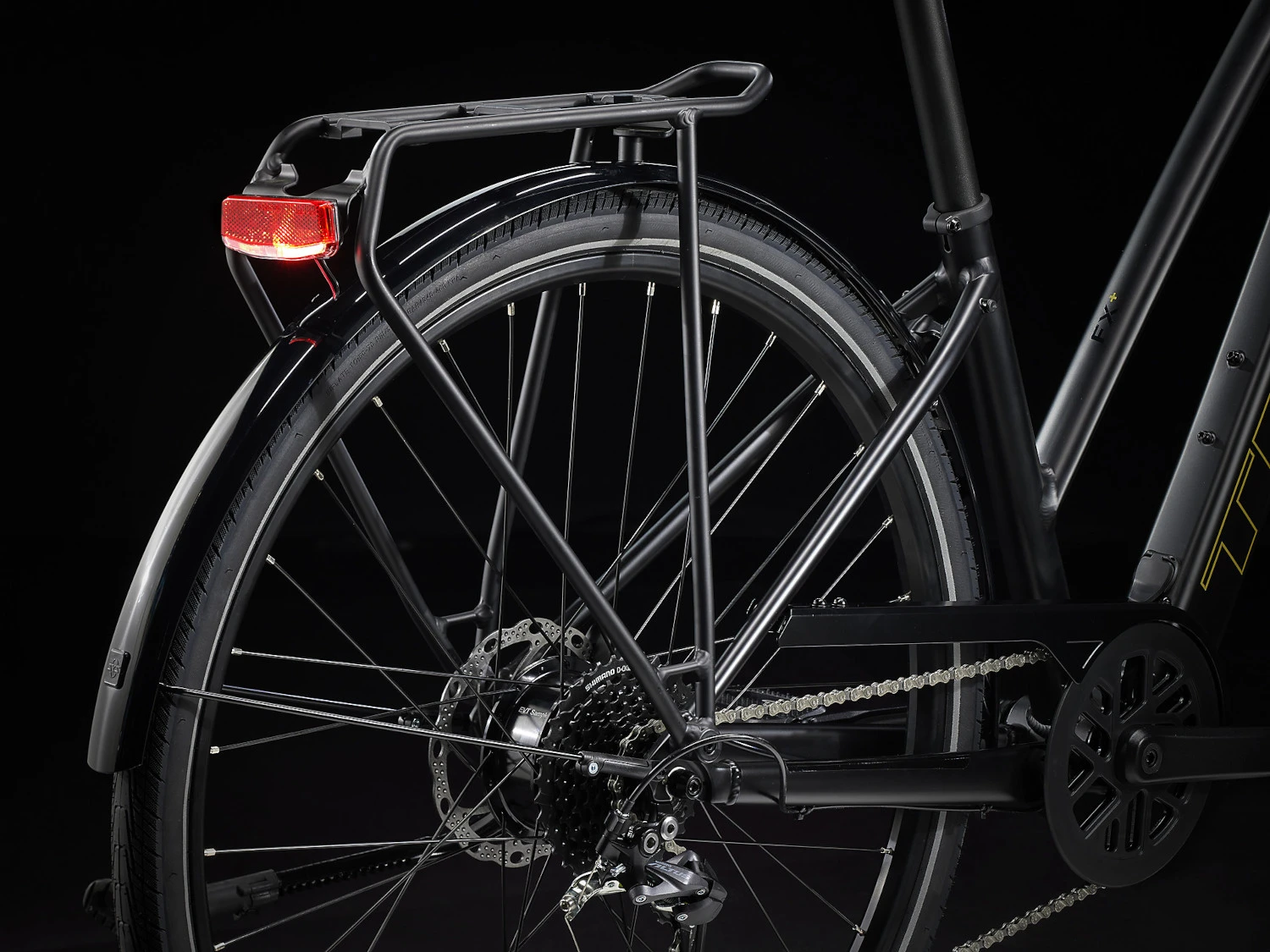 Trek FX+ 2 Stagger Electric City Bike - 2023 - Satin Trek Black 9 Trek FX+ 2 Stagger Electric City Bike - 2023 - Satin Trek Black - Image 8