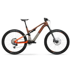 Haibike Lyke CF 10 - 29" Electric Mountain Bike - 2023 - Leather / Orange - Gloss