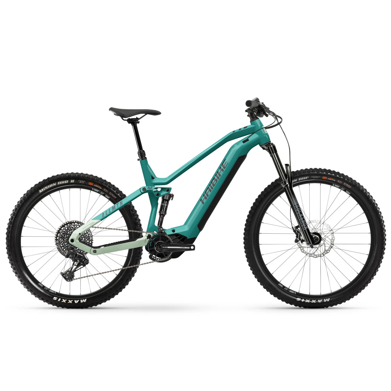 Haibike ALLMTN 2 I720Wh - Electric Mountain Bike - 2023 - Aqua / Green / Black - Matt 3 Haibike ALLMTN 2 I720Wh - Electric Mountain Bike - 2023 - Aqua / Green / Black - Matt