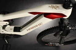 Haibike HYBE 9 I750Wh - 29"/27.5" Electric Mountain Bike - 2024 - Matt Gloss Grey Red -Urban Volt Bike Sales hybe 7 1572308