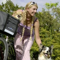 KLICKfix Doggy Shopper - Dog Basket - Grey/black -Urban Volt Bike Sales klickfix 0320gr 10 1432453