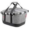 KLICKfix Bikebasket GT Bicycle Basket For Racktime - Twist Silver -Urban Volt Bike Sales klickfix bikebasket gt bicycle basket for racktime twist silver 1 997437