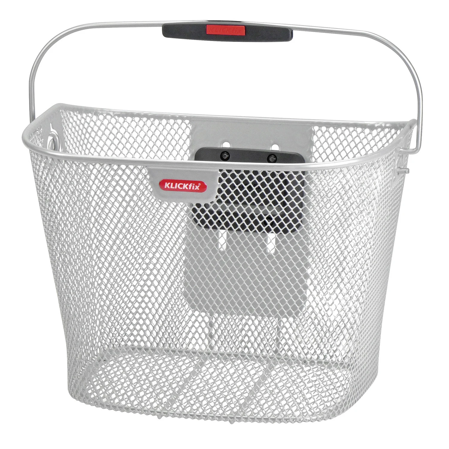 KLICKfix Uni Handle Bar Basket 0397 - Silver 3 KLICKfix Uni Handle Bar Basket 0397 - Silver