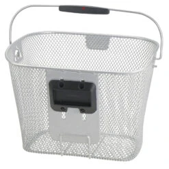 KLICKfix Uni Handle Bar Basket 0397 - Silver 6 KLICKfix Uni Handle Bar Basket 0397 - Silver -Urban Volt Bike Sales klickfix uni 0397ksi 02 1566688