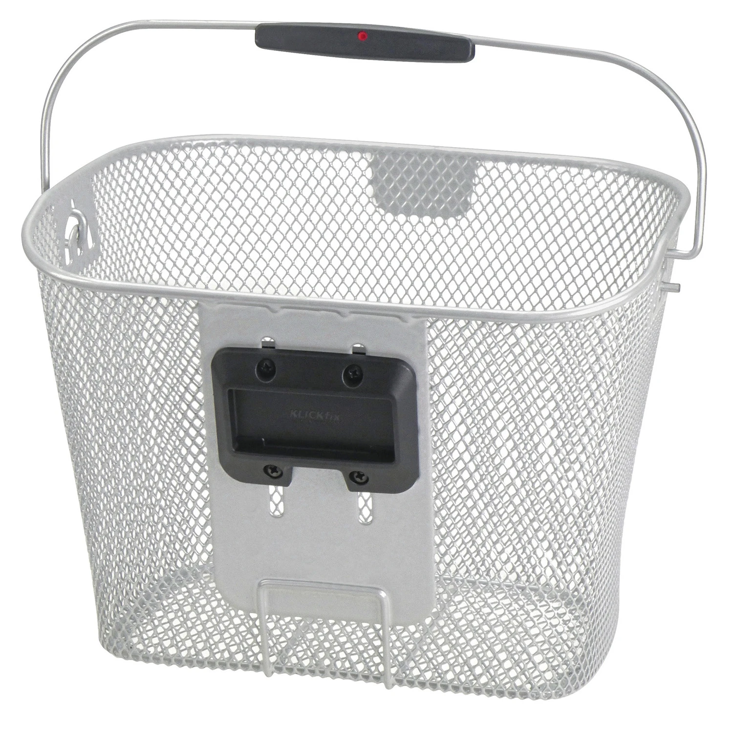 KLICKfix Uni Handle Bar Basket 0397 - Silver 4 KLICKfix Uni Handle Bar Basket 0397 - Silver - Image 2