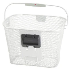 KLICKfix Uni Handle Bar Basket 0397 - White -Urban Volt Bike Sales klickfix uni 0397kw 02 1566697